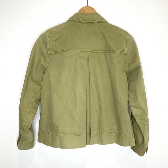 Madewell Army Swing Jacket Womens Small Green Zip Up Military - Picture 5 of 7
